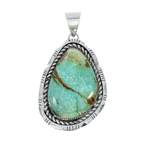 Navajo Native American Turquoise Sterling Silver Pendant NN20078